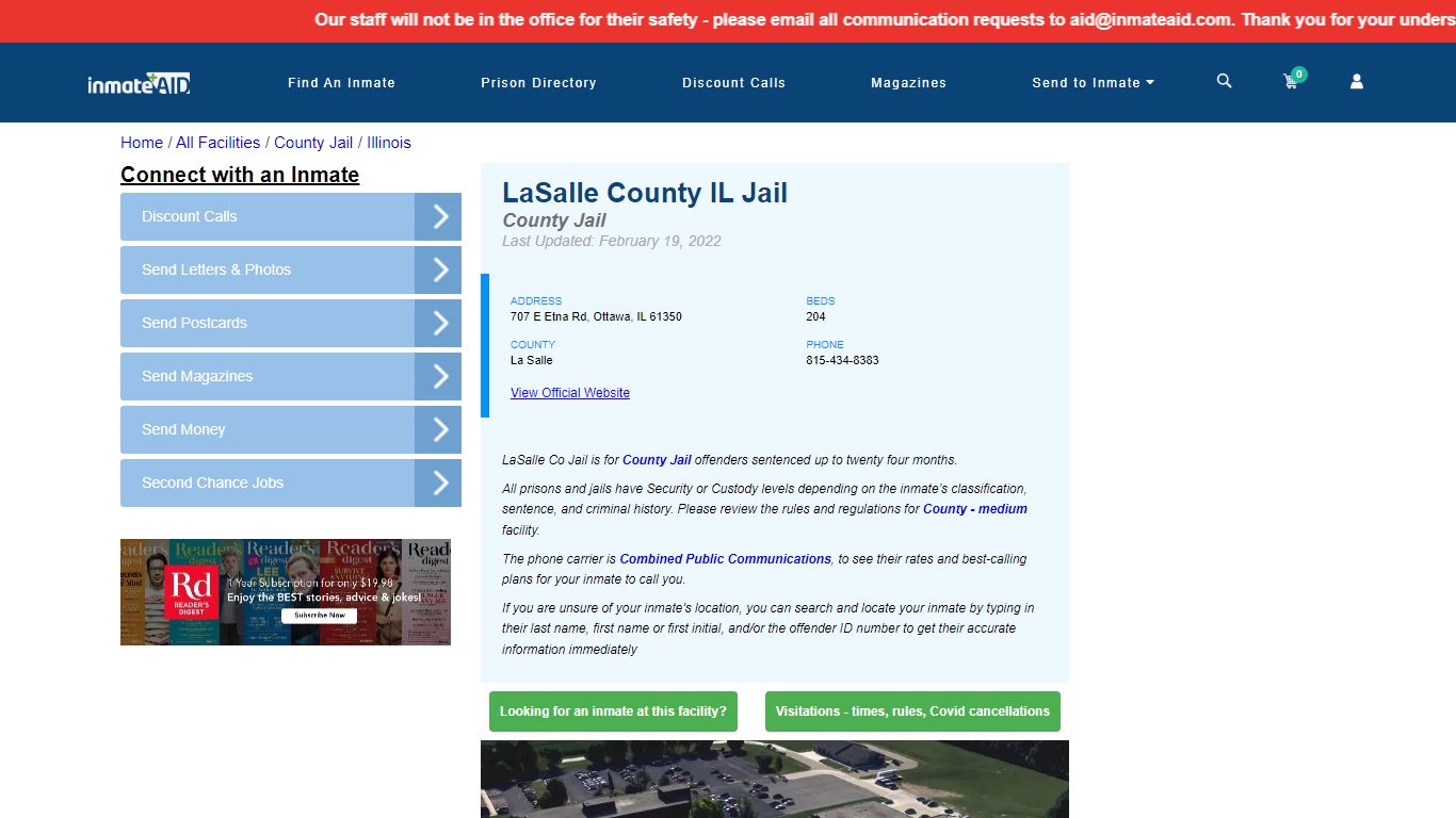 LaSalle County IL Jail - Inmate Locator - Ottawa, IL